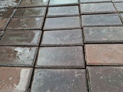 Antik dickes Format sorte Boskoop auf Palette Gelb
