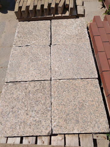 Natuurstein Graniet 40x40x10 auf pallette